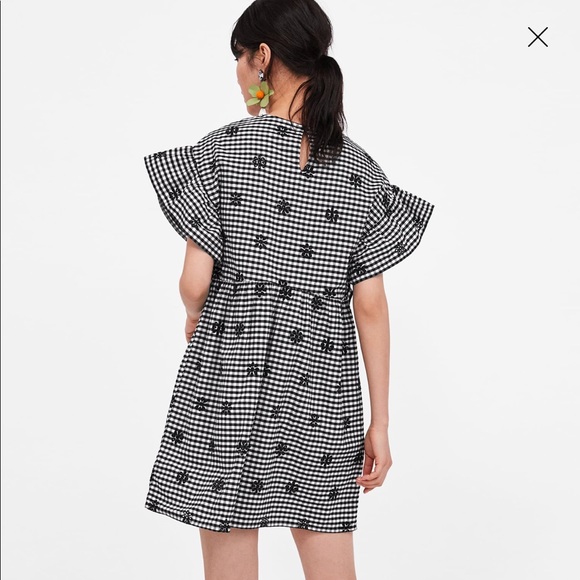 Zara Gingham Dress. New, never been worn. - Picture 2 of 2